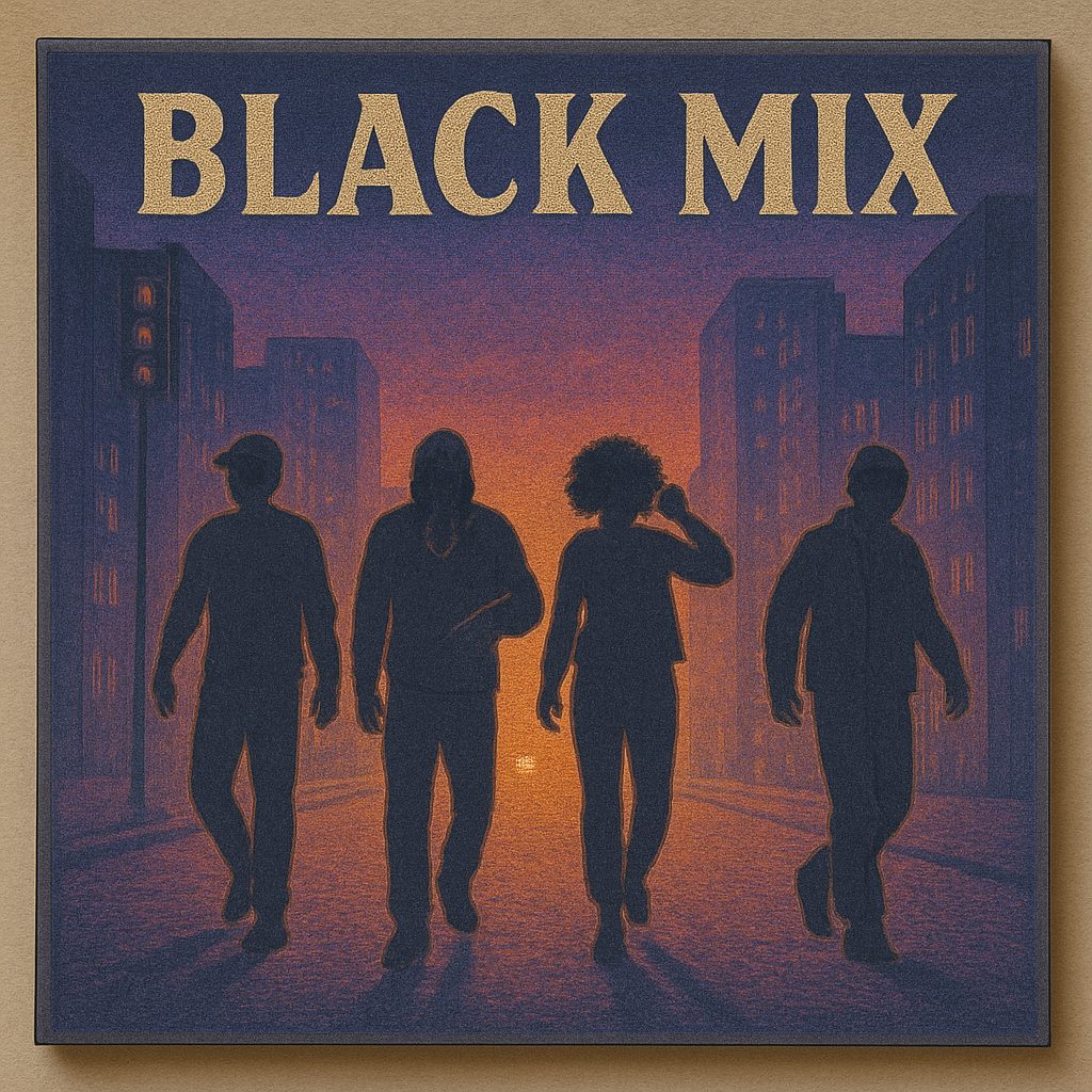 Cover eines DJ-Mixes von DJ Alexander Pavel mit dem Titel Black Mix