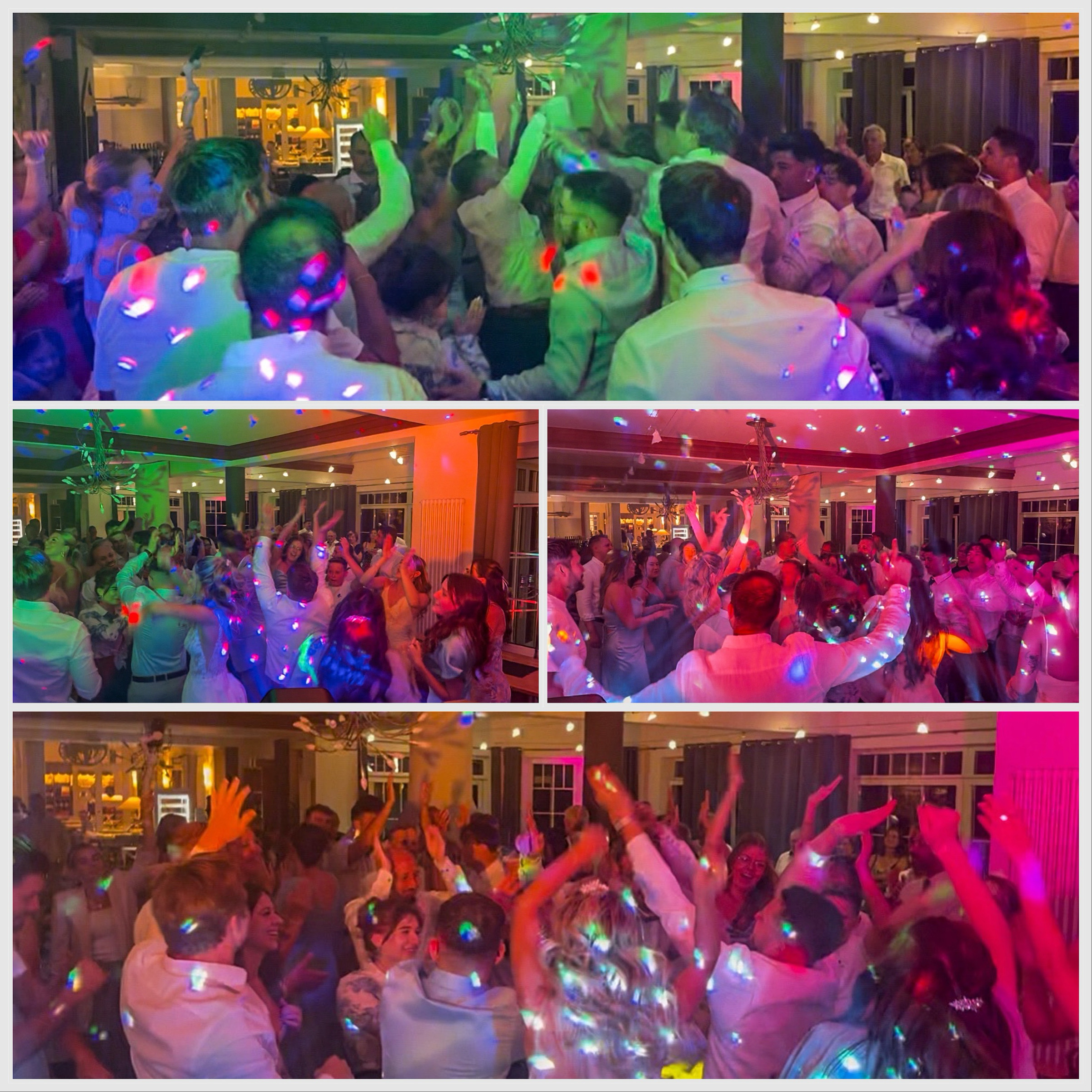 Stimmungvolle Party bei Hochzeitsfeier