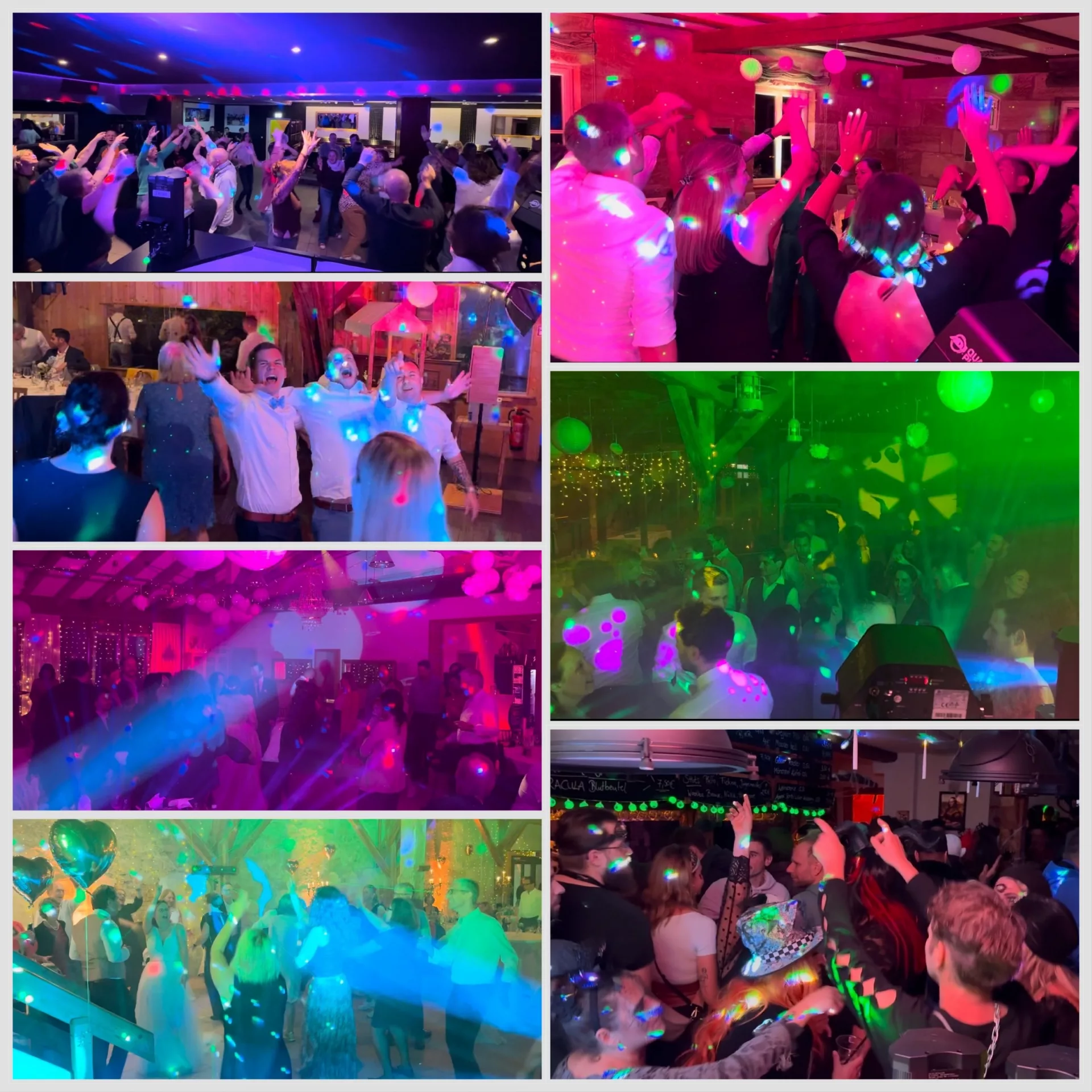 Party-Impressionen mit DJ Alexander Pavel in Bayern Glückliche Partygäste feiern mit DJ Alexander Pavel in Bayern